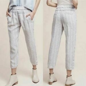 Anthropologie hei hei coastal linen joggers sz xs